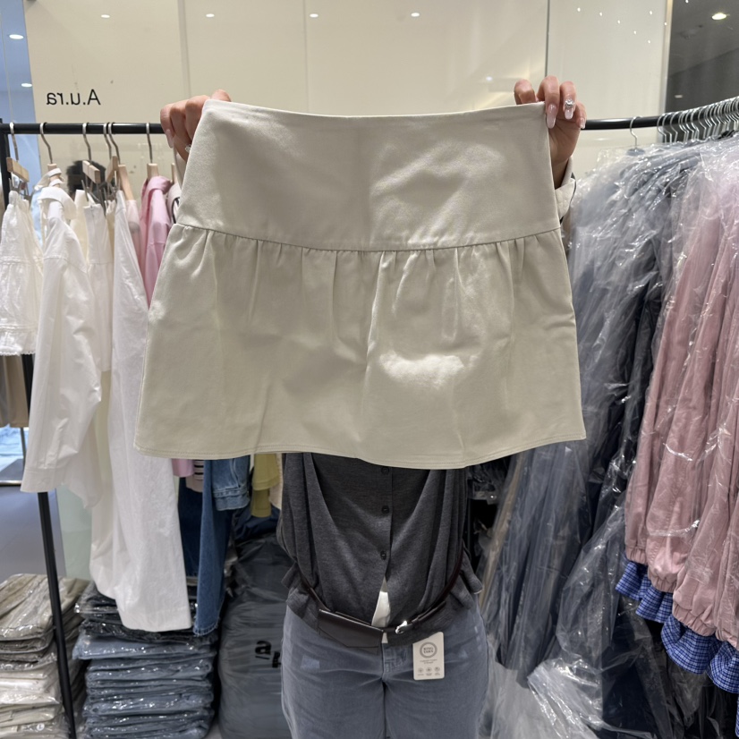 AURA東大門代購女士新款真品休閑時尚推薦職業熱賣裙褲褶皺Au ra裙褲圖色2