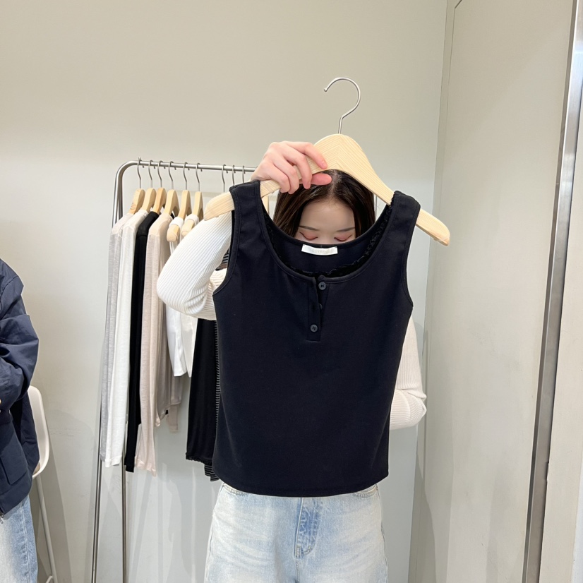 OUTRENE韓國代購女裝新款熱賣真品職業休閑人氣吊帶背心蕾絲OUTRENE吊帶/背心