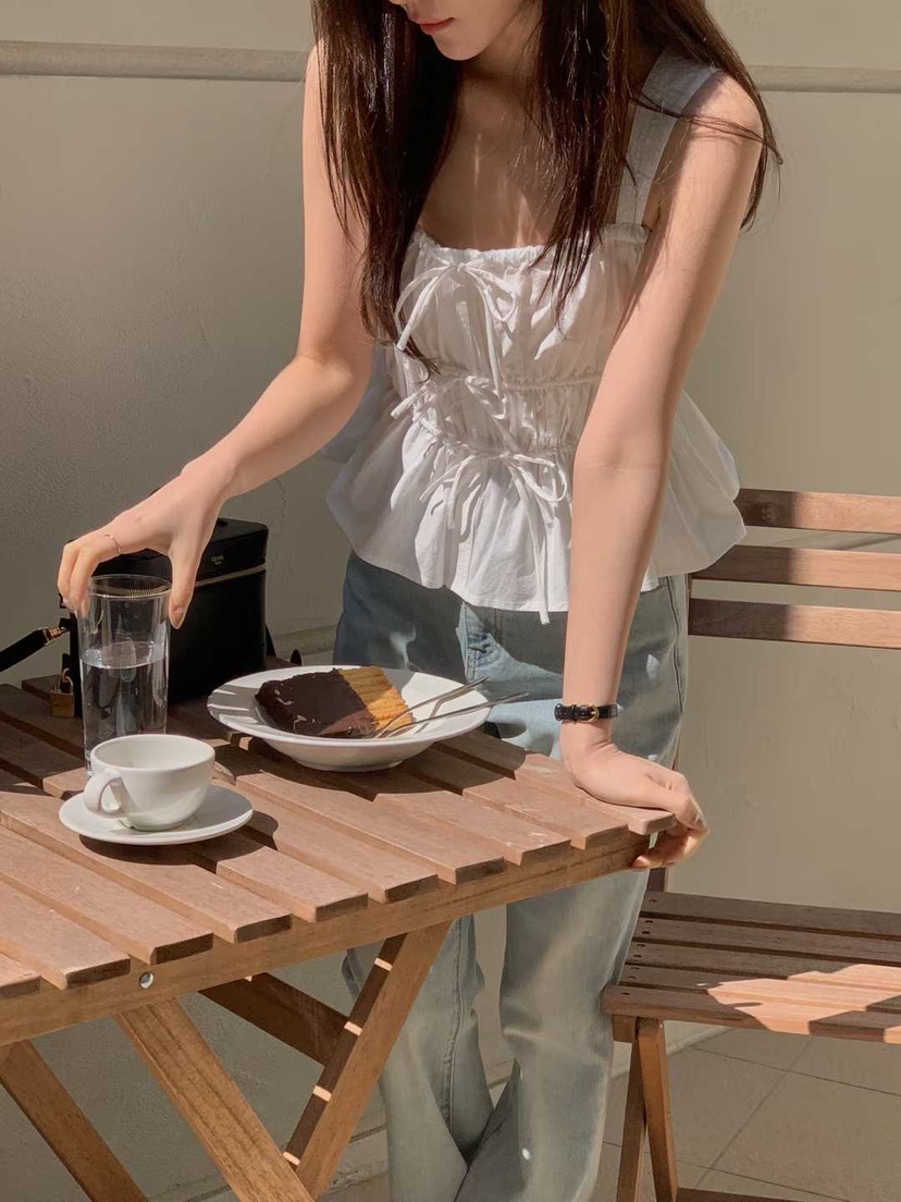 DRESS ROOM韓國代購女裝新款真品推薦熱賣26春夏吊帶背心DRESS ROOM吊帶/背心