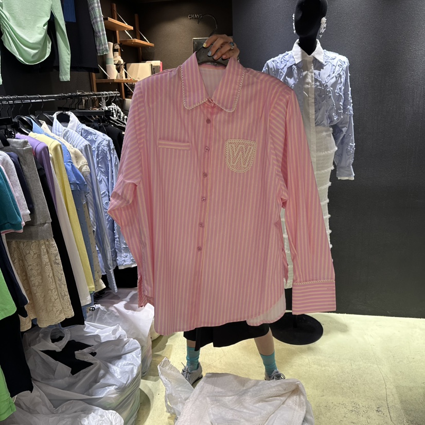 CHAVI韓國直郵女裝新品職業推薦真品26春夏熱賣襯衫蕾絲衫CHAVI襯衫/蕾絲衫圖色2