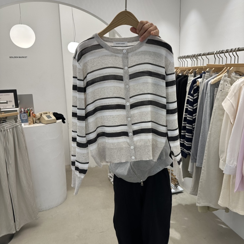 GOLDEN MARKET韓國直郵女士新品真品時尚26春夏職業針織衫GOLDEN MARKET針織衫圖色2
