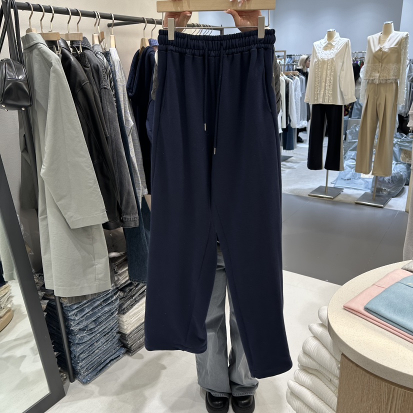 AURA東大門直郵女士新款推薦職業熱賣時尚人氣休閑褲條紋Au ra休閑褲圖色2