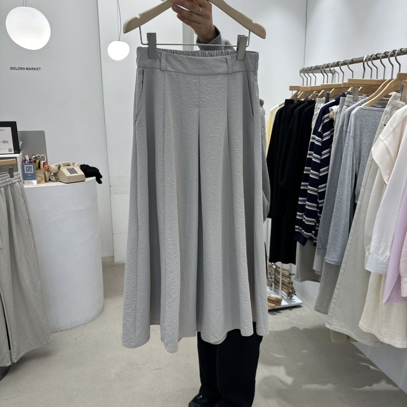 GOLDEN MARKET韓國代購女士新品推薦熱賣職業真品休閑長裙GOLDEN MARKET長裙圖色1