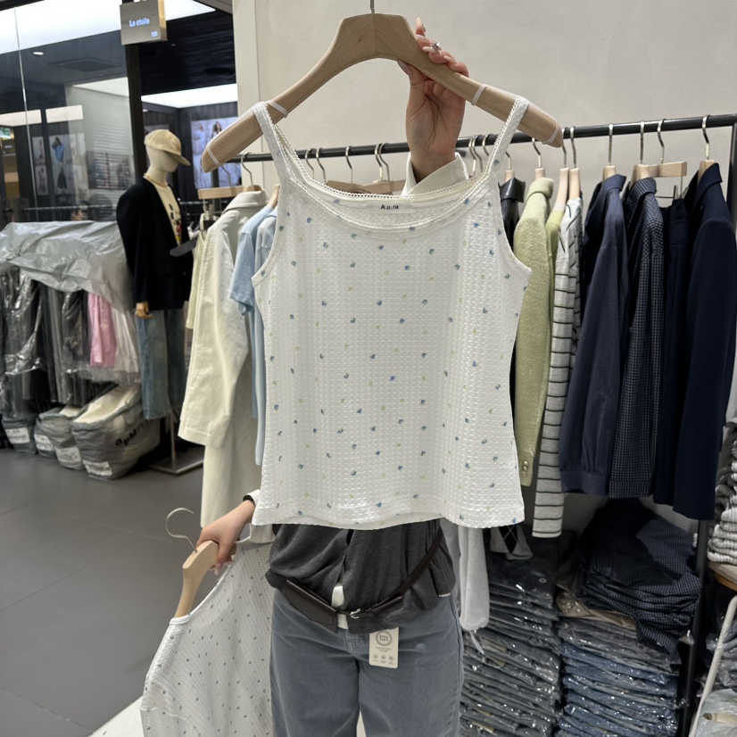 AURA東大門代購女士新品休閑人氣26春夏時尚推薦吊帶背心Au ra吊帶/背心圖色1
