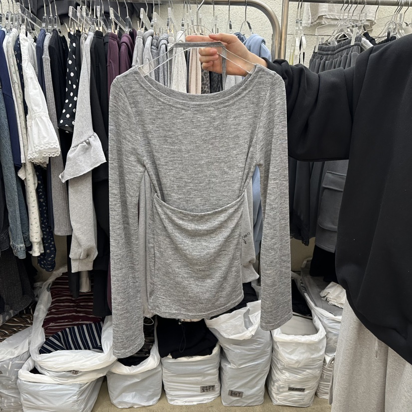 MAGOT韓國直郵女士新款休閑人氣時尚真品熱賣長袖T恤假兩件IIIΛGOT/MAGOT長袖T恤