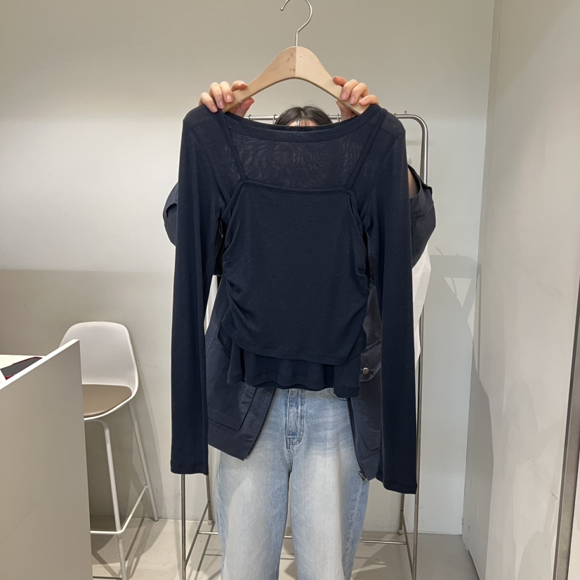 OUTRENE韓國代購女士新款推薦26春夏真品時尚職業套裝褶皺OUTRENE套裝圖色3