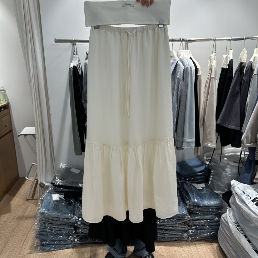 STORIES韓國代購女士新品時尚休閑推薦真品26春夏人氣長裙STORIES長裙圖色1