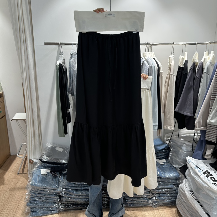 STORIES韓國代購女士新品時尚休閑推薦真品26春夏人氣長裙STORIES長裙圖色2