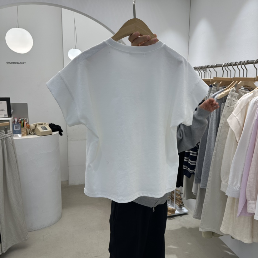 GOLDEN MARKET東大門實拍女士新品時尚真品26春夏職業T恤GOLDEN MARKETT恤