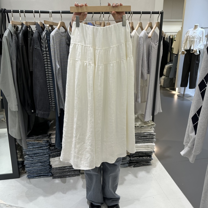 AURA東大門代購女裝新品休閑26春夏人氣職業時尚真品長裙Au ra長裙