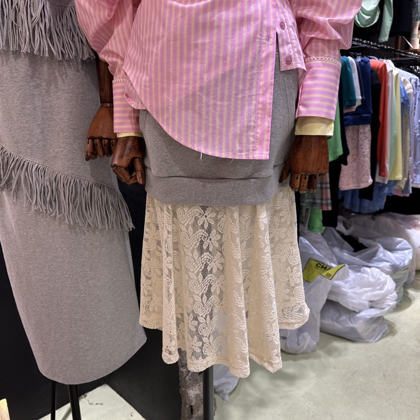 CHAVI韓國直郵女士新款真品26春夏職業推薦人氣半身裙中短裙CHAVI半身裙/中短裙