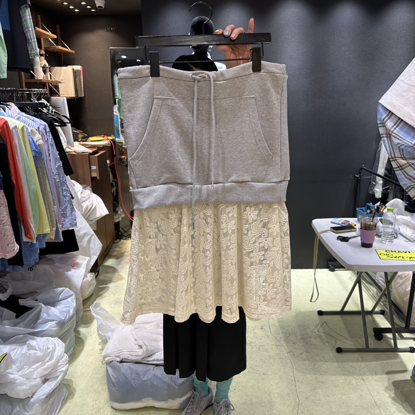 CHAVI韓國直郵女士新款真品26春夏職業推薦人氣半身裙中短裙CHAVI半身裙/中短裙圖色1