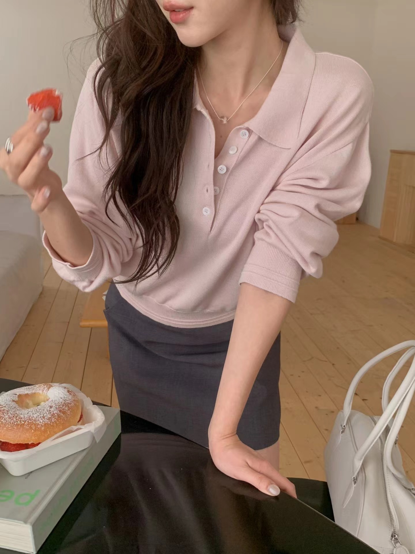 MIELLE-미엘르-OT韓國代購女士新品熱賣職業真品針織衫MIELLE-미엘르-OT針織衫圖色3