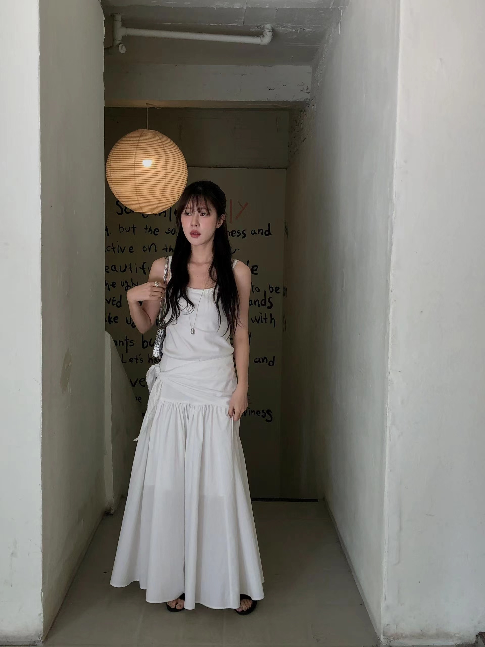 MIELLE-미엘르-OT韓國直郵女士新品真品人氣熱賣休閑長裙MIELLE-미엘르-OT長裙