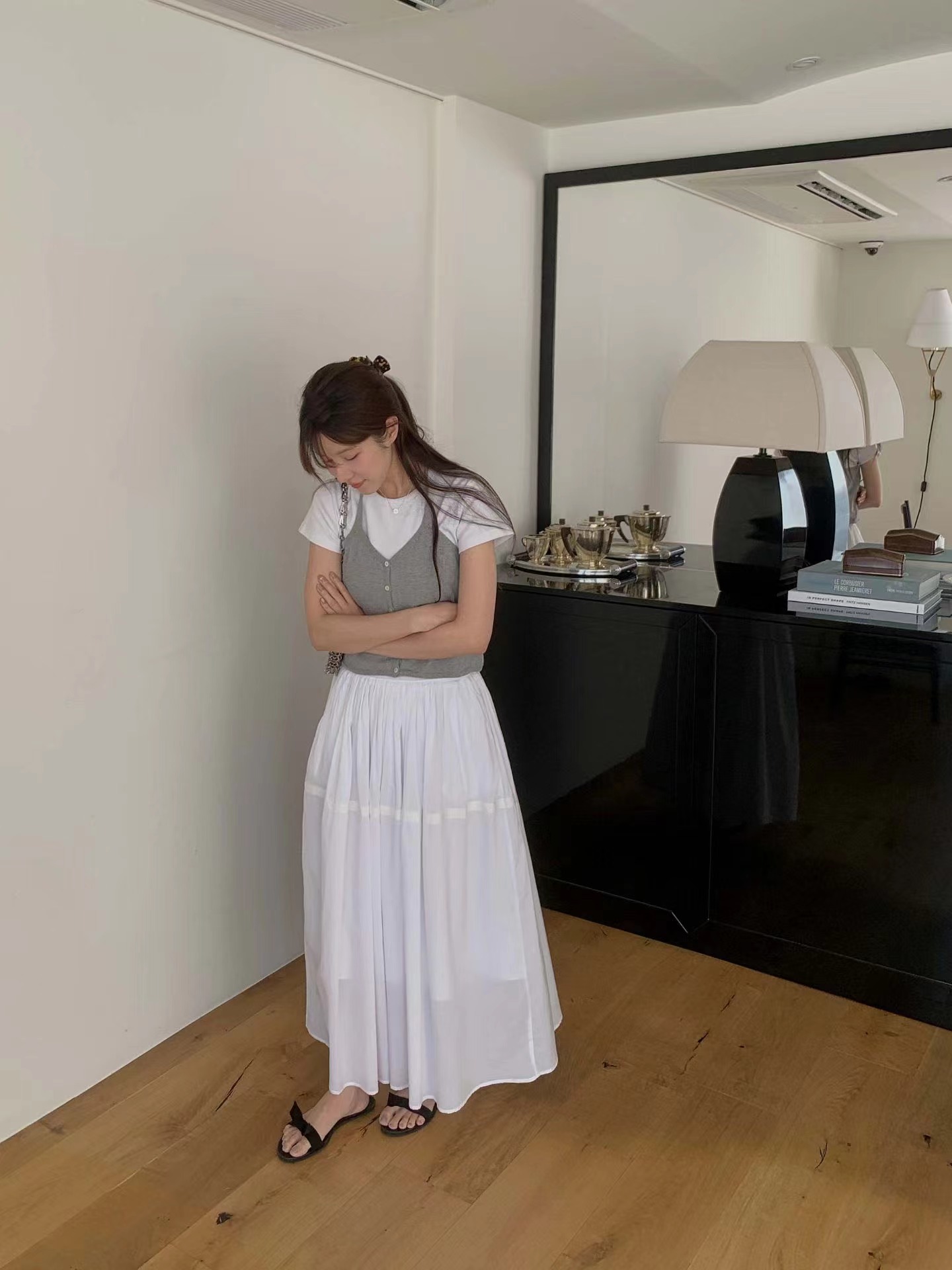 MIELLE-미엘르-OT韓國代購女士新品真品熱賣人氣時尚長裙MIELLE-미엘르-OT長裙