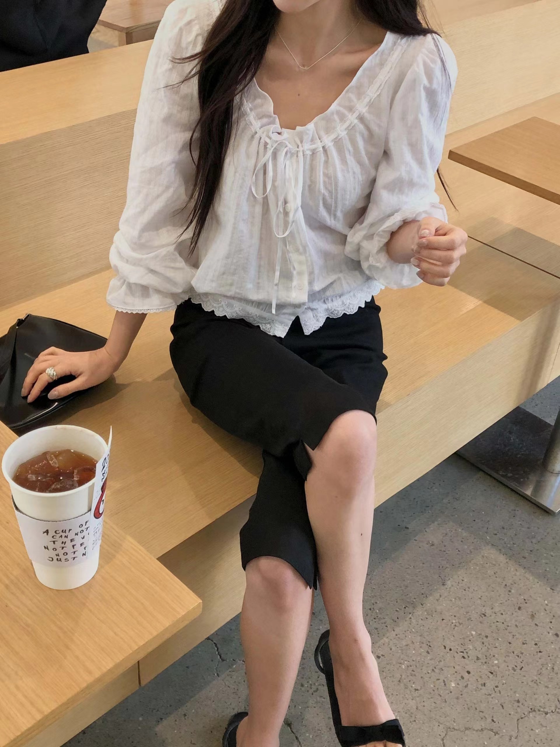 MIELLE-미엘르-OT韓國直郵女士新品休閑職業人氣真品短褲MIELLE-미엘르-OT短褲