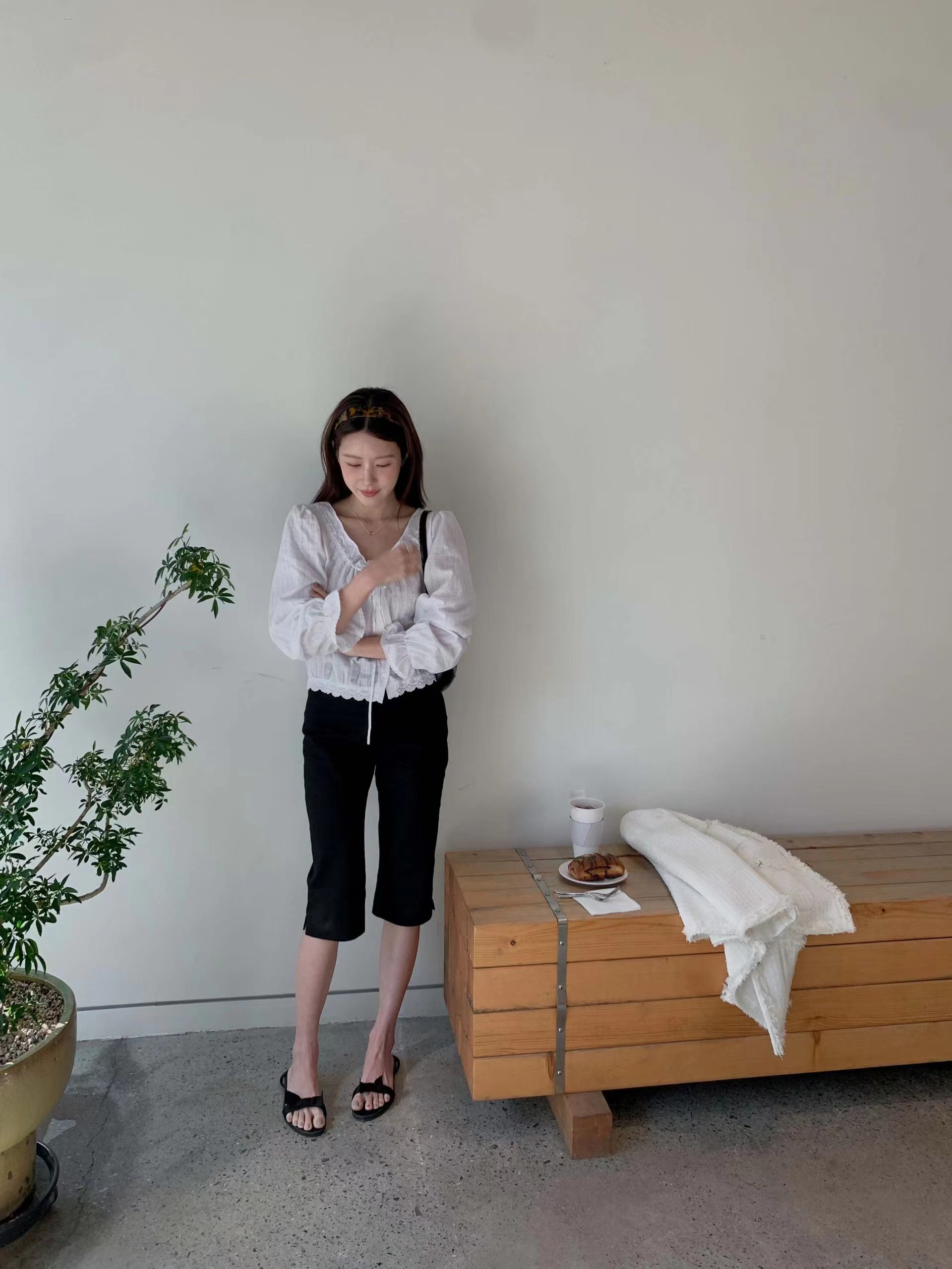 MIELLE-미엘르-OT韓國直郵女士新品休閑職業人氣真品短褲MIELLE-미엘르-OT短褲