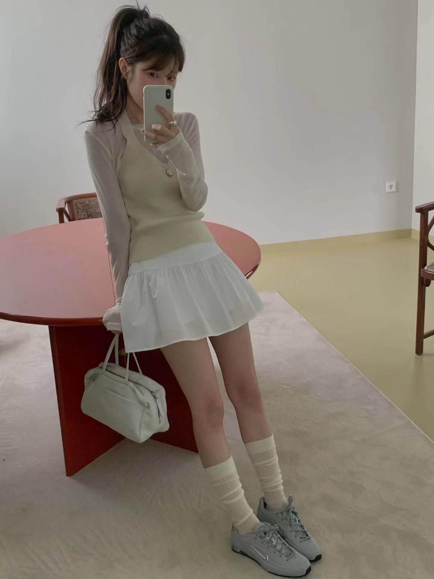 MIELLE-미엘르-OT東大門實拍女裝新品真品休閑熱賣短裙MIELLE-미엘르-OT短裙