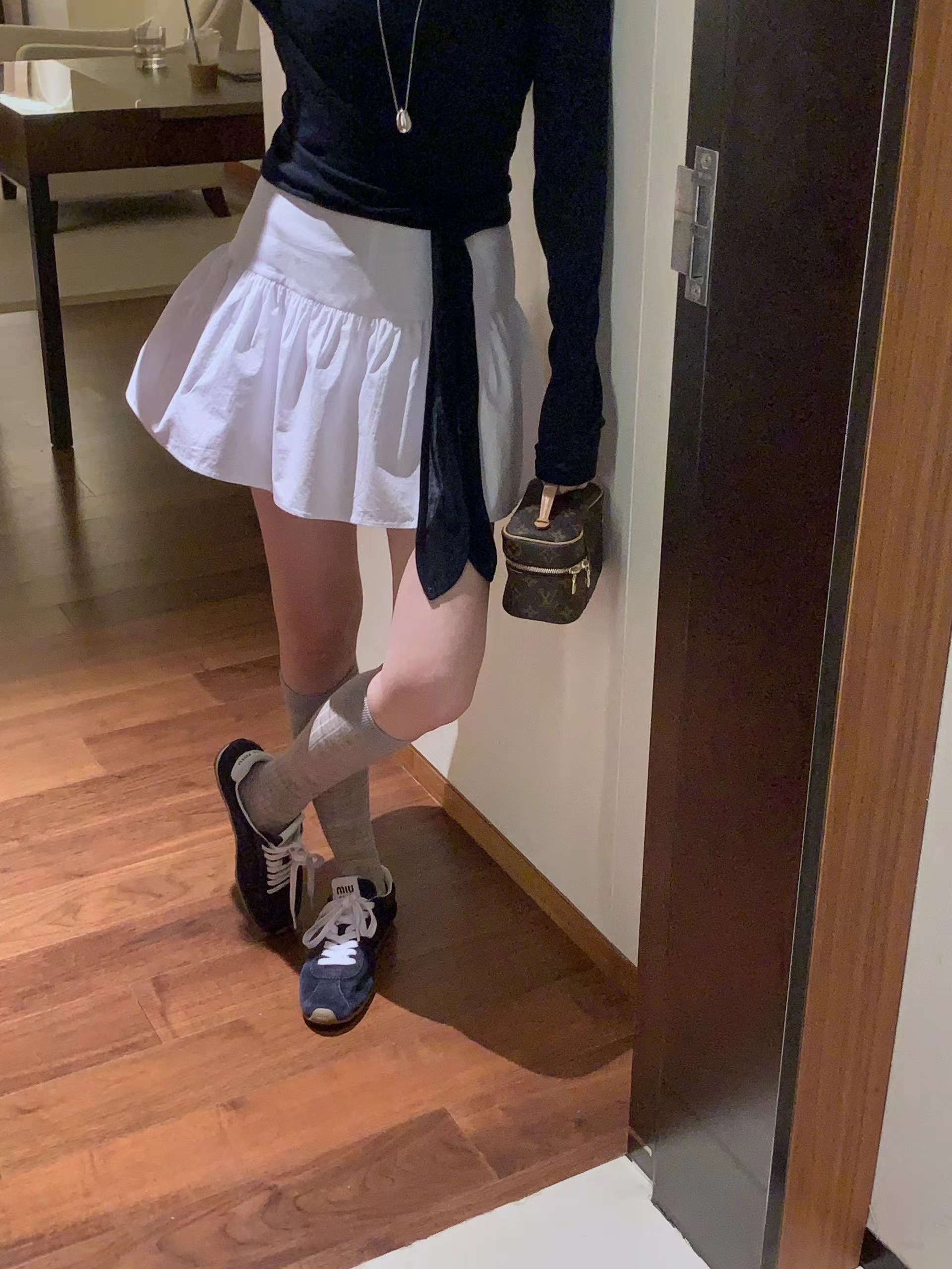 MIELLE-미엘르-OT東大門實拍女裝新品真品休閑熱賣短裙MIELLE-미엘르-OT短裙圖色1