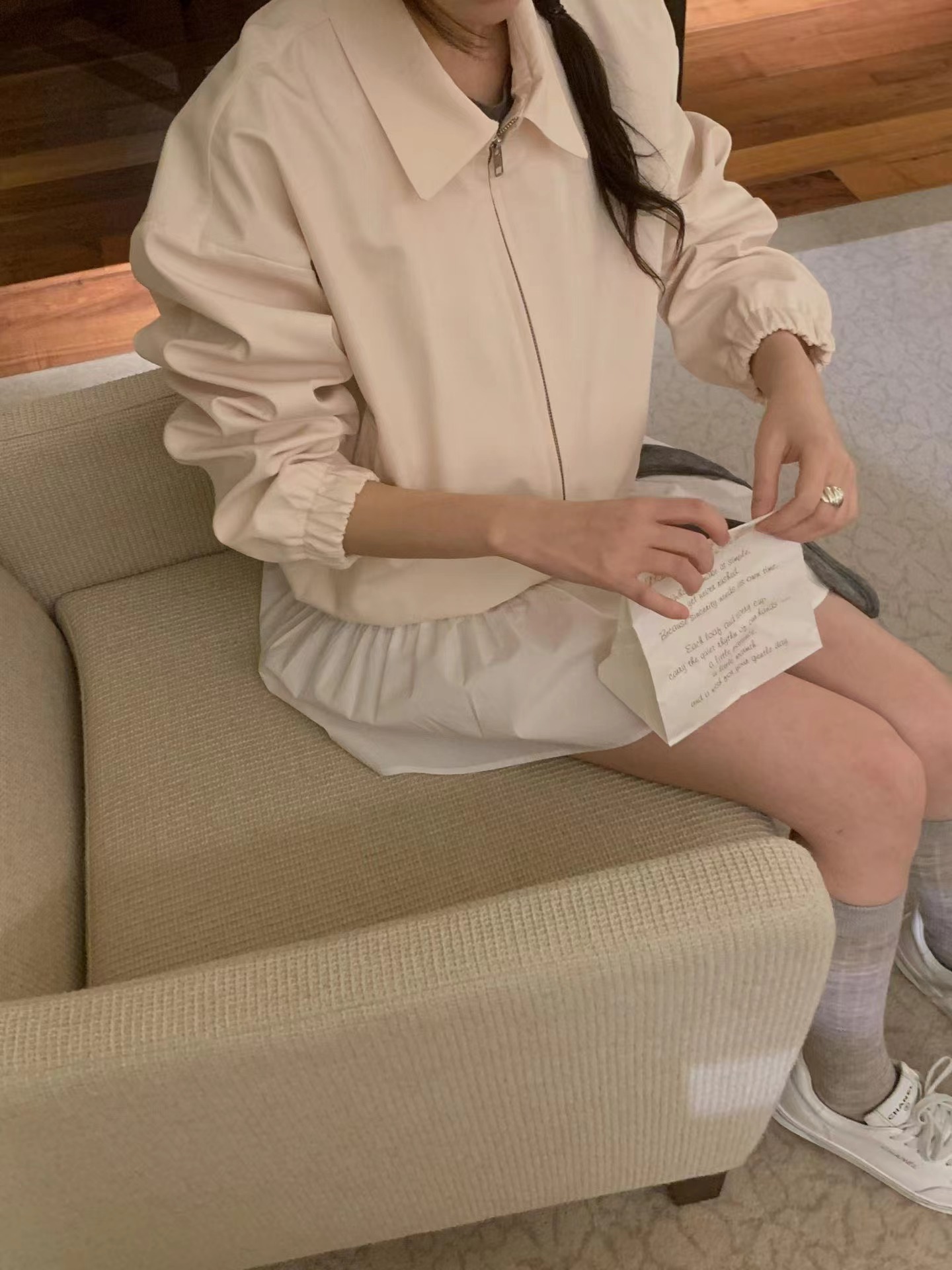 MIELLE-미엘르-OT韓國代購女士新品職業熱賣休閑真品夾克MIELLE-미엘르-OT夾克