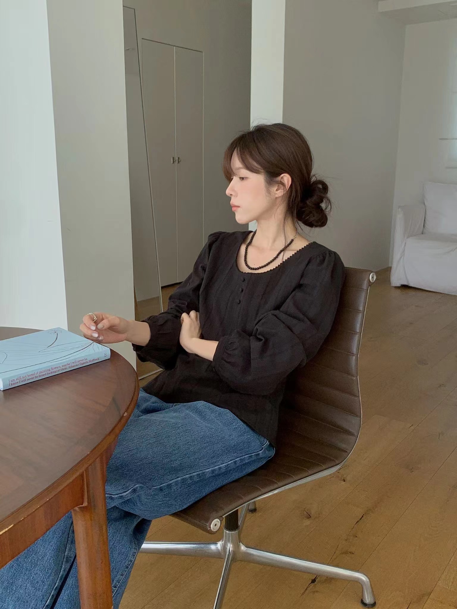 MIELLE-미엘르-OT東大門直郵女士新款人氣真品襯衫蕾絲衫MIELLE-미엘르-OT襯衫/蕾絲衫圖色2