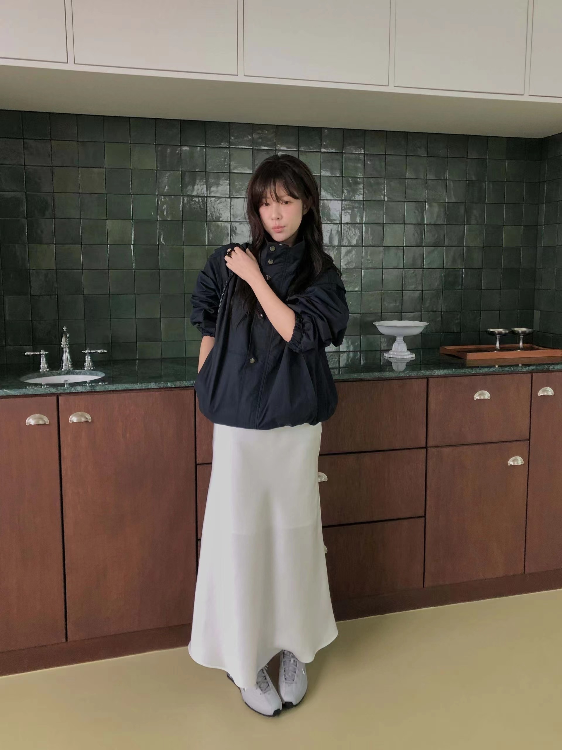 MIELLE-미엘르-OT東大門代購女裝新款真品推薦長裙緞面MIELLE-미엘르-OT長裙