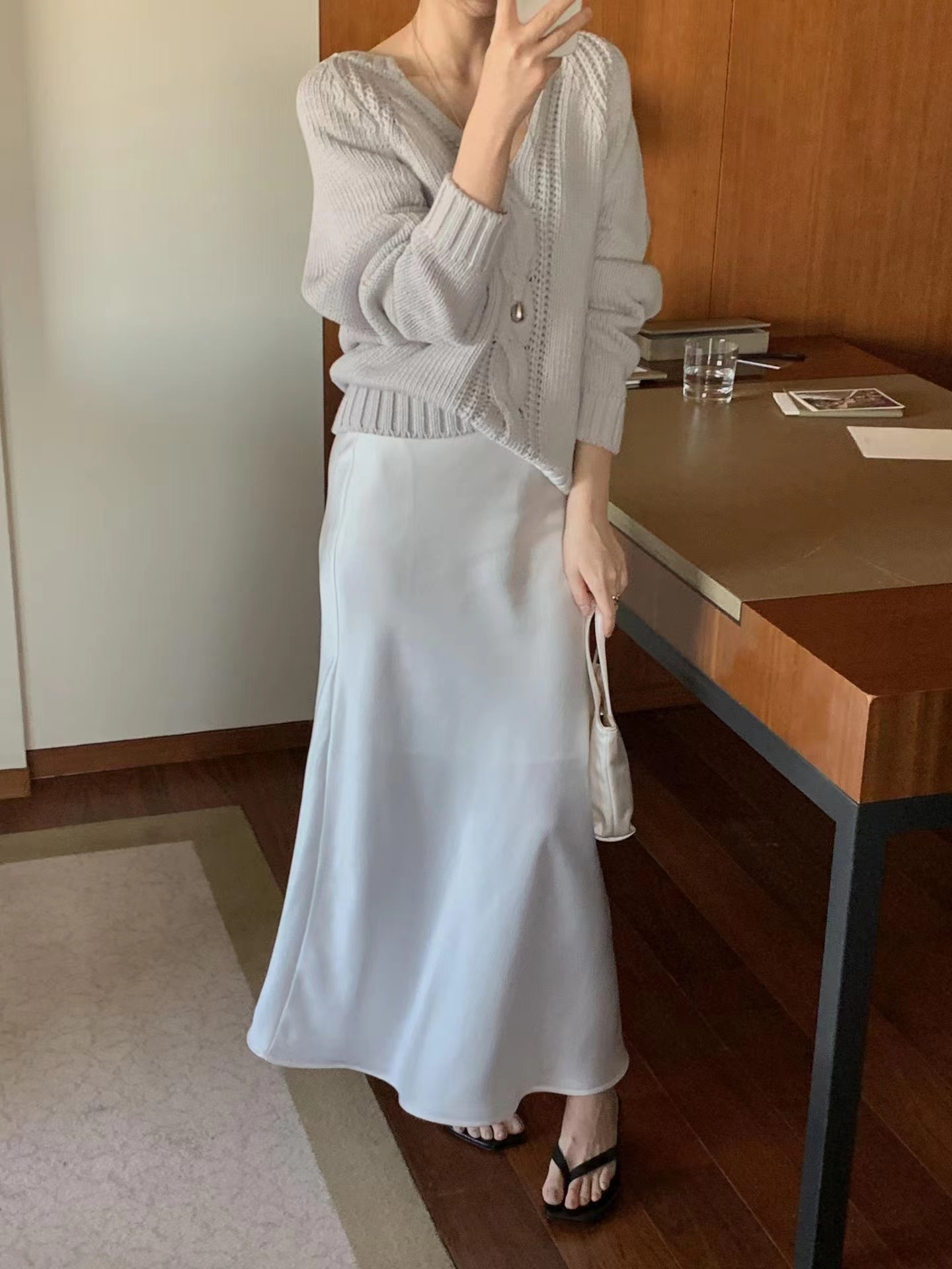 MIELLE-미엘르-OT東大門代購女裝新款真品推薦長裙緞面MIELLE-미엘르-OT長裙圖色1