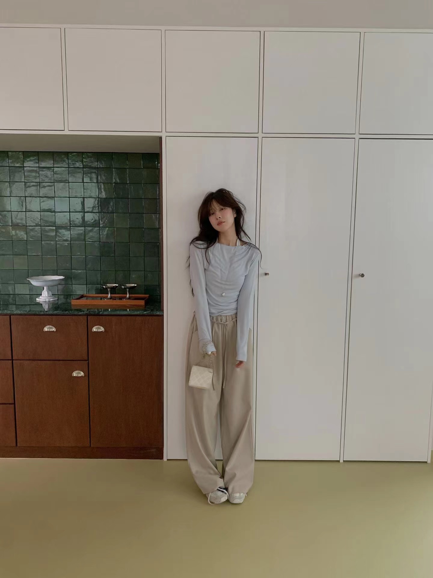 MIELLE-미엘르-OT韓國代購女裝新款真品人氣休閑休閑褲MIELLE-미엘르-OT休閑褲