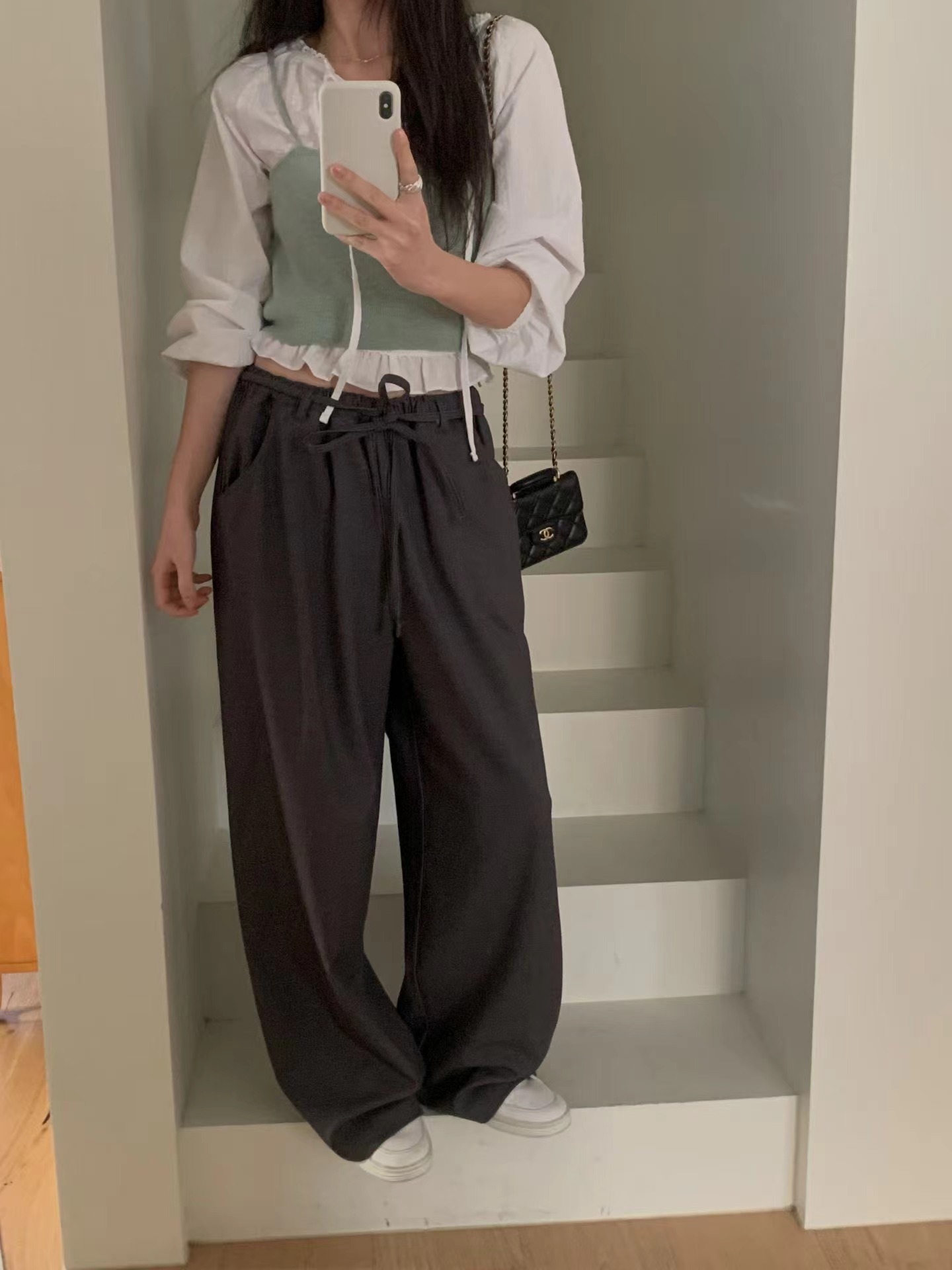 MIELLE-미엘르-OT韓國代購女裝新款真品人氣休閑休閑褲MIELLE-미엘르-OT休閑褲圖色1