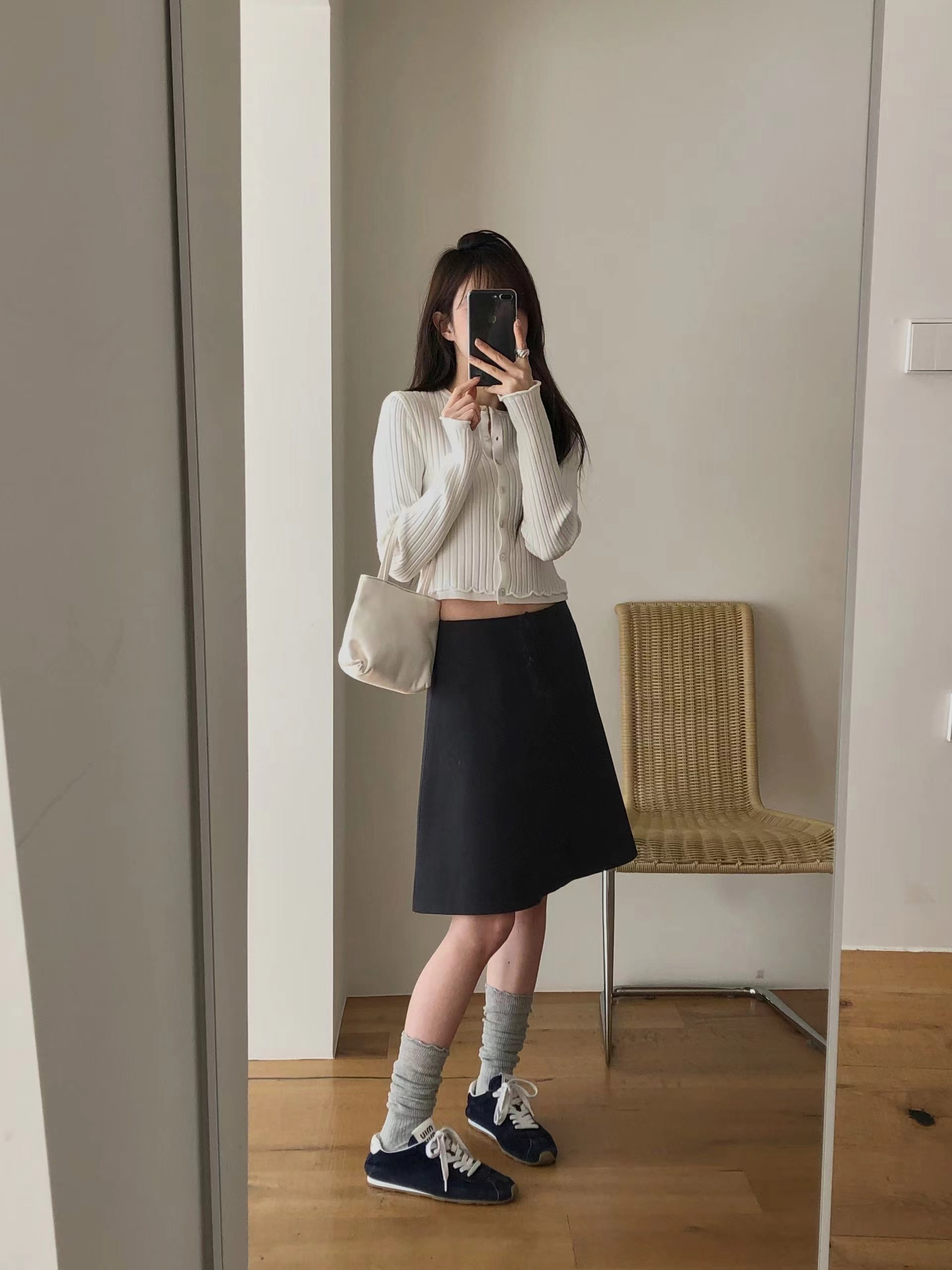 MIELLE-미엘르-OT韓國直郵女士新款職業真品半身裙中短裙MIELLE-미엘르-OT半身裙/中短裙