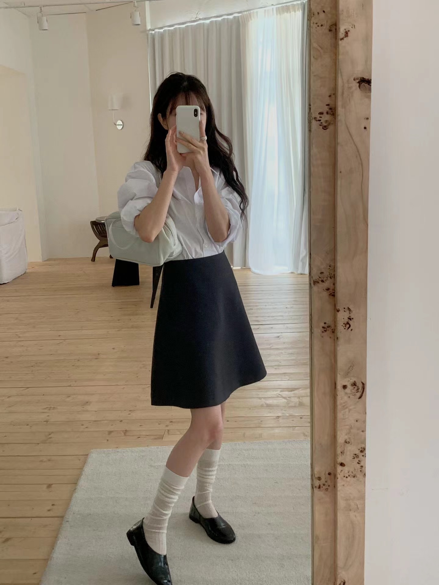 MIELLE-미엘르-OT韓國直郵女士新款職業真品半身裙中短裙MIELLE-미엘르-OT半身裙/中短裙