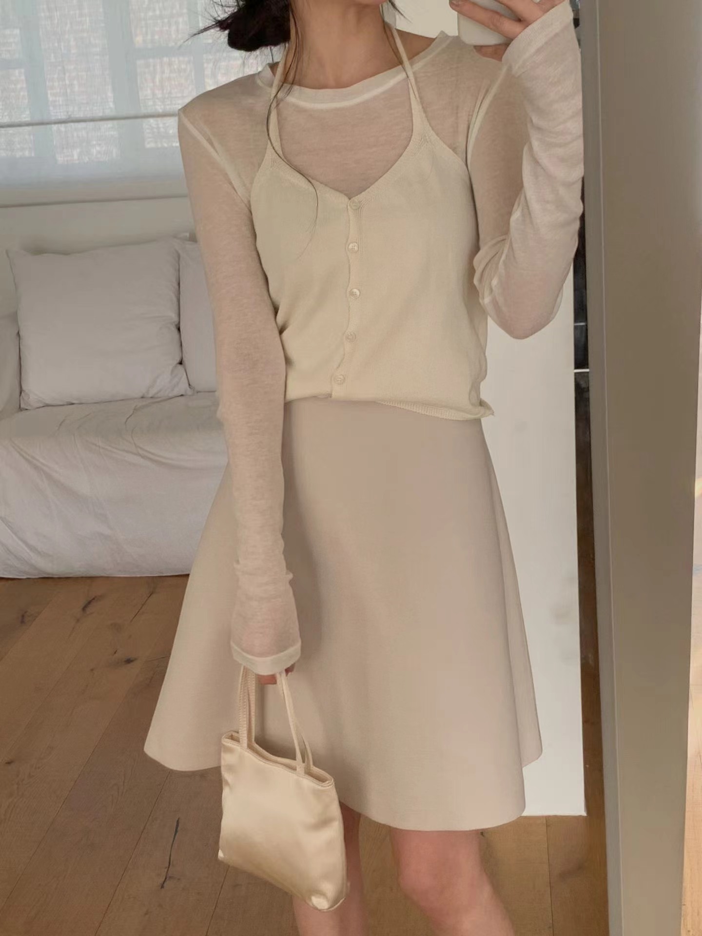 MIELLE-미엘르-OT韓國直郵女士新款職業真品半身裙中短裙MIELLE-미엘르-OT半身裙/中短裙圖色1