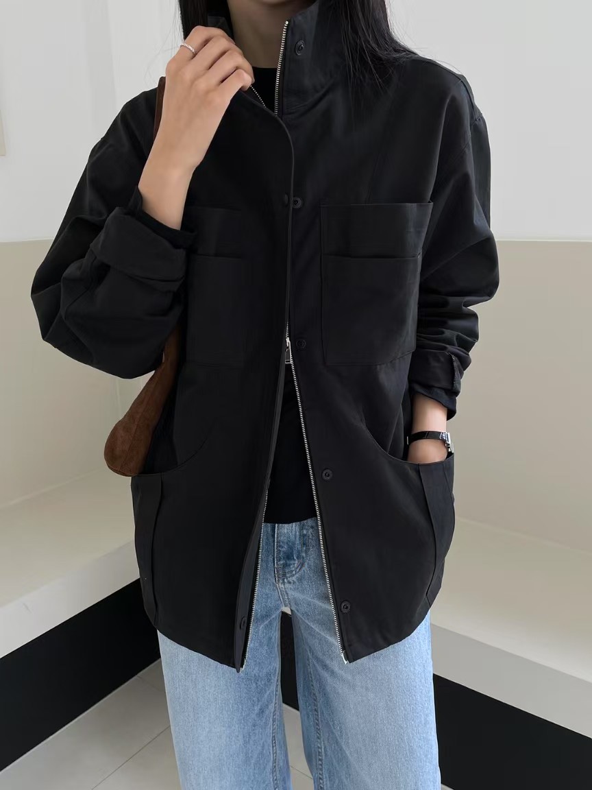 MUSHROOM EFFECT東大門實拍女裝新品26春夏職業人氣夾克MUSHROOM EFFECT夾克