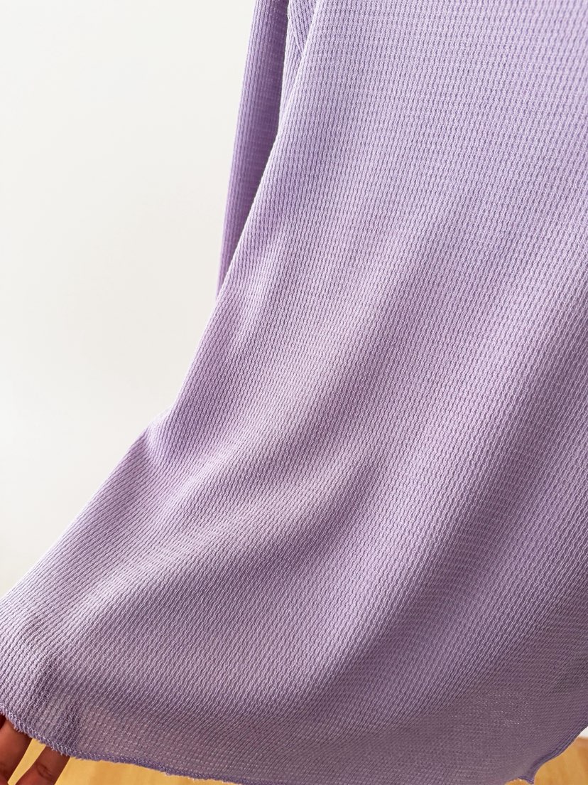 ERUME東大門直郵女士新款真品熱賣長袖T恤華夫格格紋船領ERUME長袖T恤