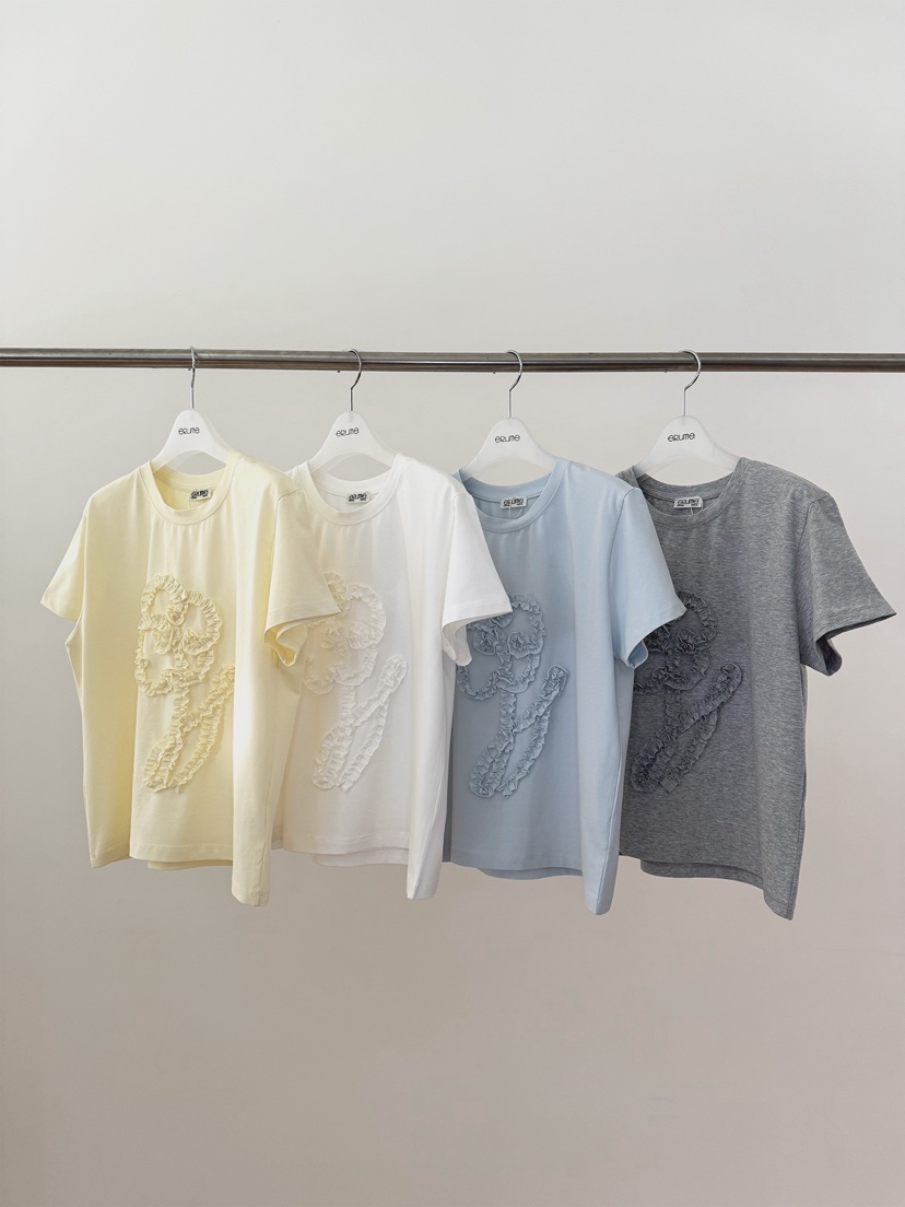 ERUME韓國代購女裝新款人氣真品時尚推薦職業26春夏休閑T恤ERUMET恤