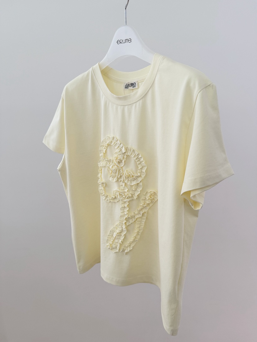ERUME韓國代購女裝新款人氣真品時尚推薦職業26春夏休閑T恤ERUMET恤圖色1
