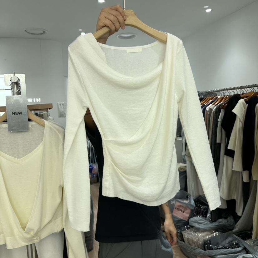 LEWIN東大門直郵女士新款26春夏推薦人氣熱賣時尚職業針織衫LEWIN針織衫圖色1