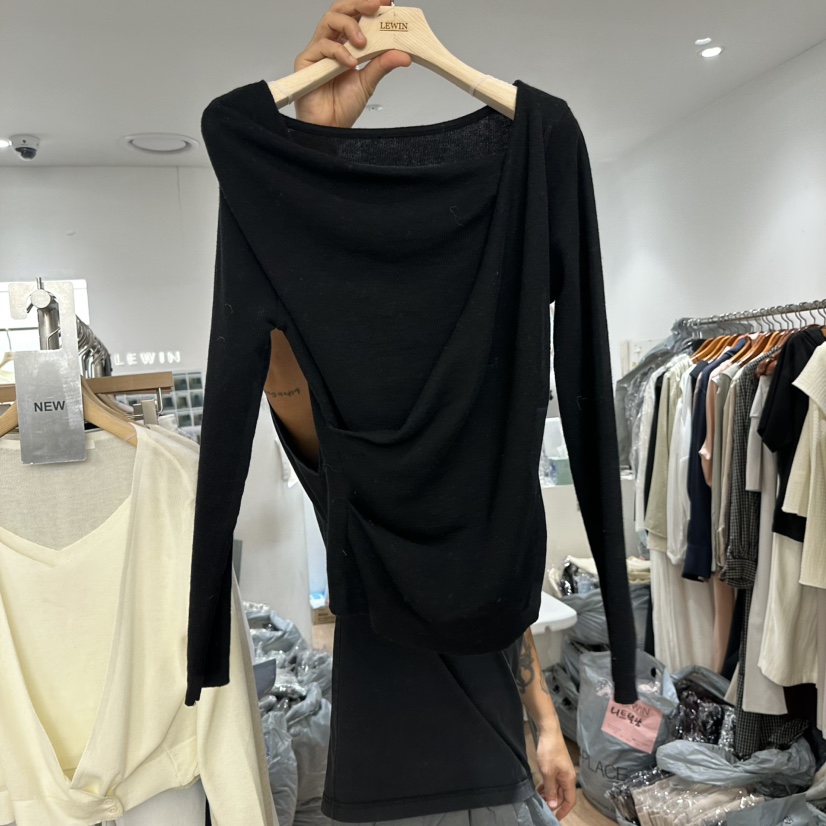 LEWIN東大門直郵女士新款26春夏推薦人氣熱賣時尚職業針織衫LEWIN針織衫圖色4