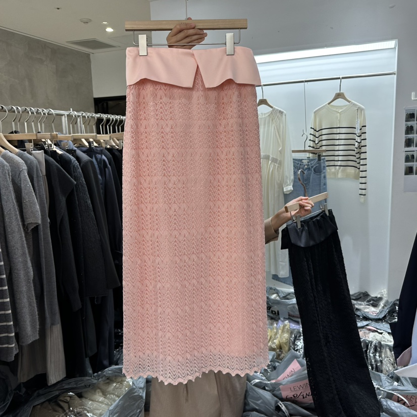 LEWIN韓國代購女士新款時尚人氣推薦26春夏真品熱賣休閑長裙LEWIN長裙圖色2