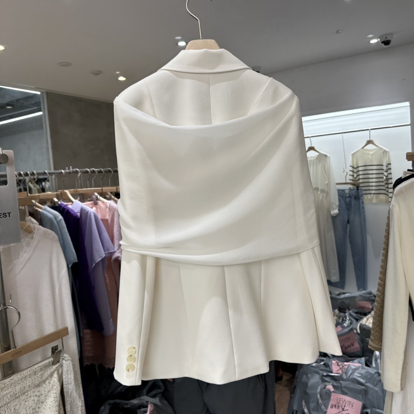 LEWIN韓國代購女裝新品休閑時尚人氣26春夏真品夾克含絲巾LEWIN夾克