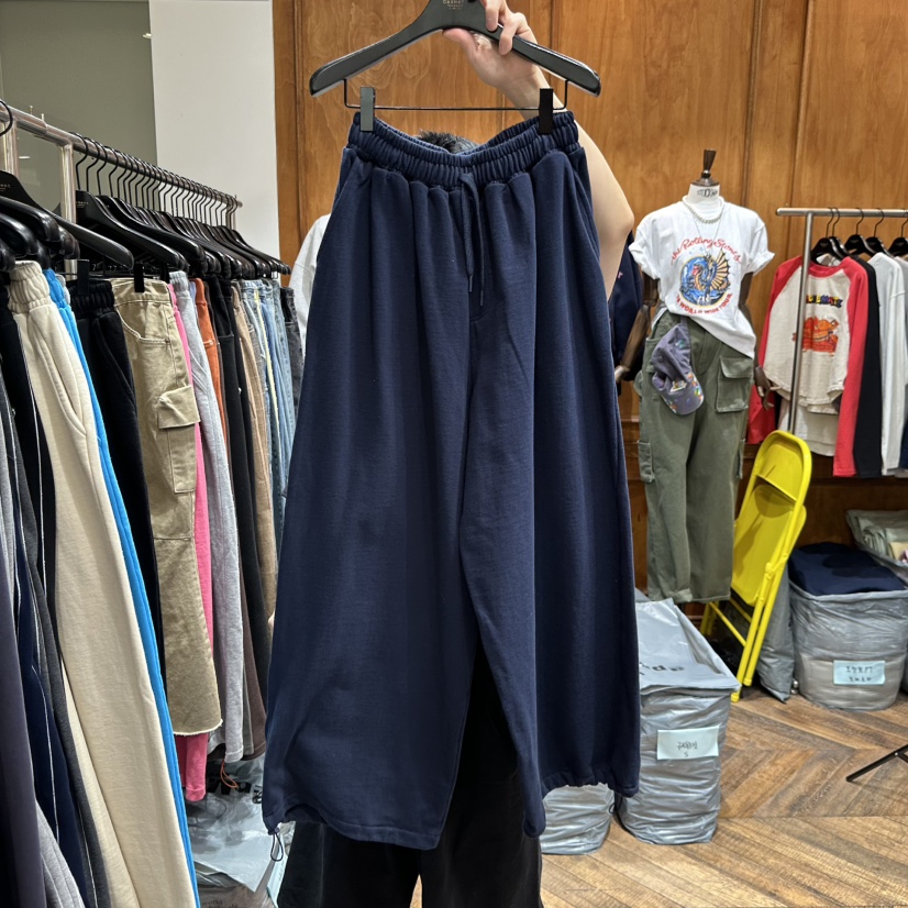 GARMENT-P韓國直郵女士新款職業休閑時尚推薦休閑褲口袋GARMENT休閑褲圖色5深藍色