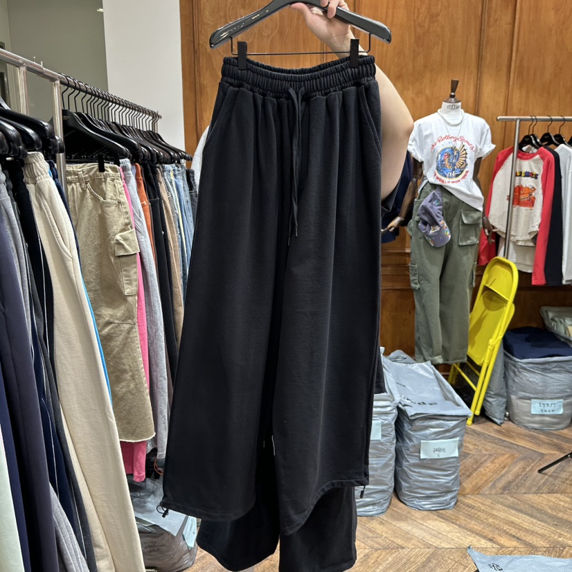 GARMENT-P韓國直郵女士新款職業休閑時尚推薦休閑褲口袋GARMENT休閑褲圖色6黑色