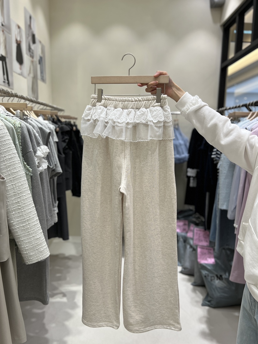 MARIE MARIE東大門直郵女裝新款職業時尚熱賣休閑褲蕾絲MARIE MARIE休閑褲