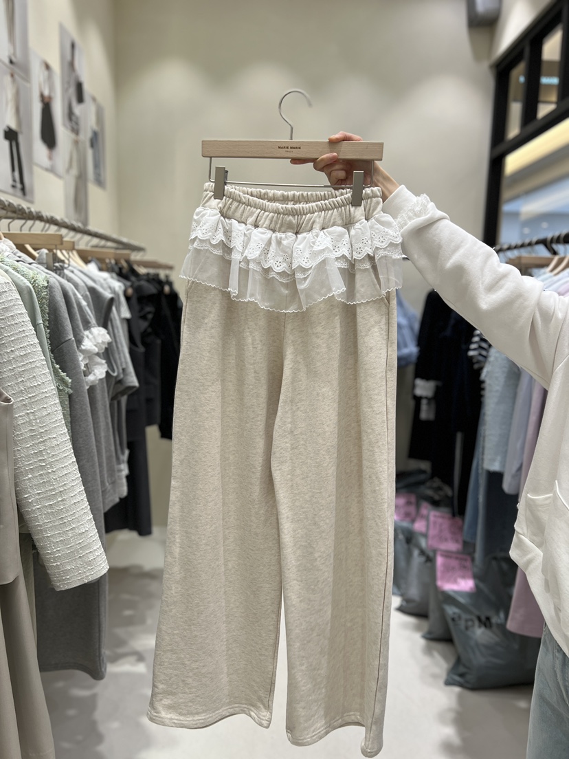 MARIE MARIE東大門直郵女裝新款職業時尚熱賣休閑褲蕾絲MARIE MARIE休閑褲圖色1