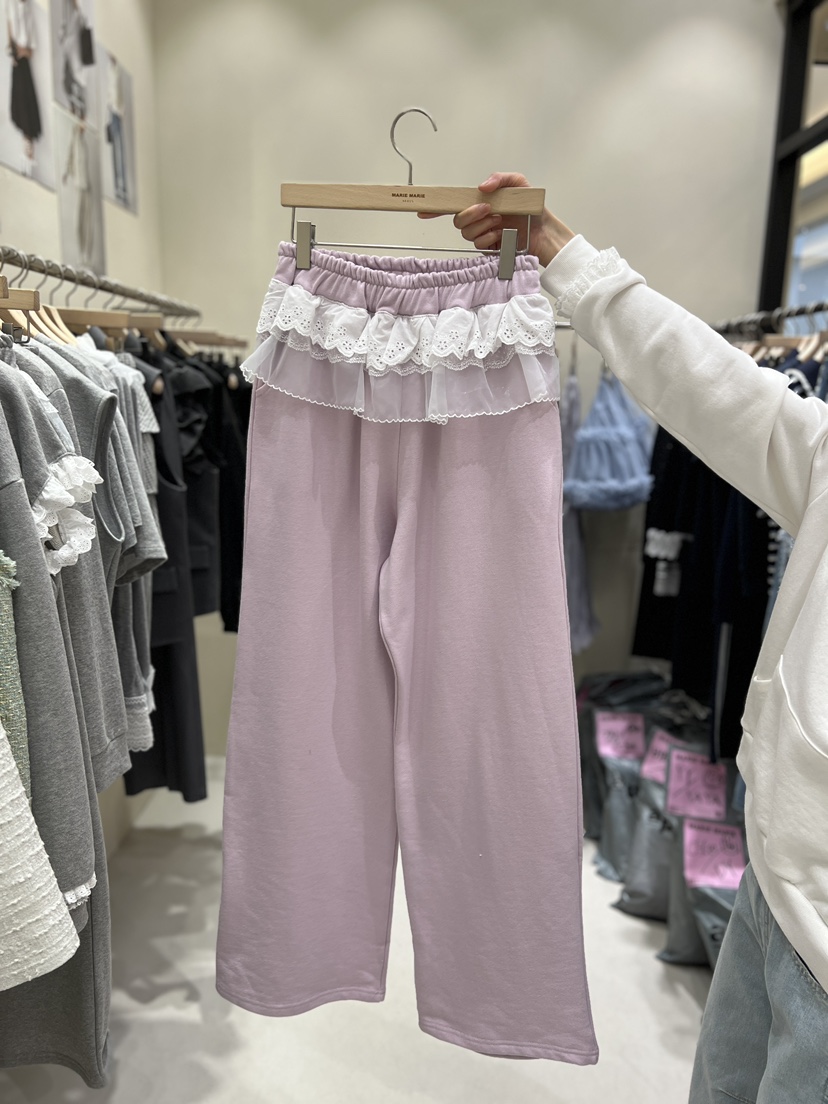 MARIE MARIE東大門直郵女裝新款職業時尚熱賣休閑褲蕾絲MARIE MARIE休閑褲圖色2