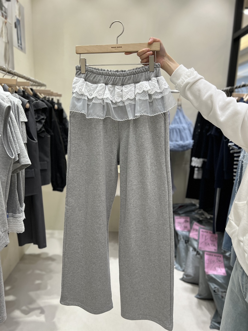 MARIE MARIE東大門直郵女裝新款職業時尚熱賣休閑褲蕾絲MARIE MARIE休閑褲圖色3