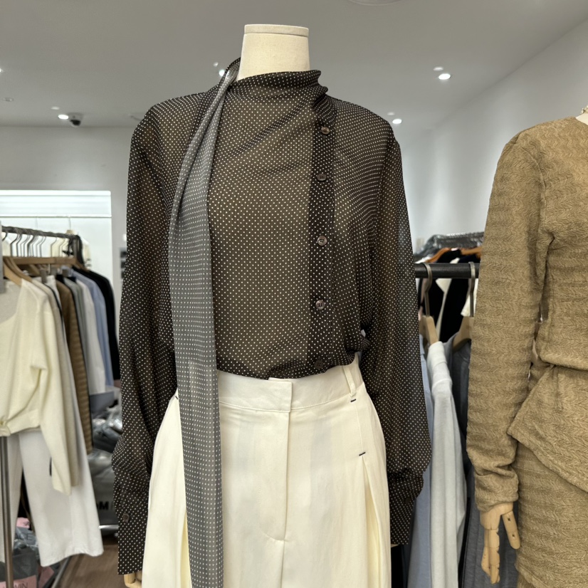 LEWIN韓國直郵女士新款時尚熱賣職業推薦休閑襯衫蕾絲衫雪紡LEWIN襯衫/蕾絲衫圖色3