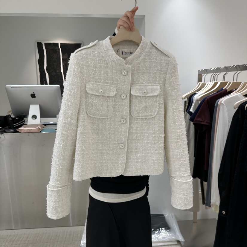 HAUTTE-P韓國代購女士新品真品職業休閑26春夏夾克粗花呢HAUTTE夾克圖色2