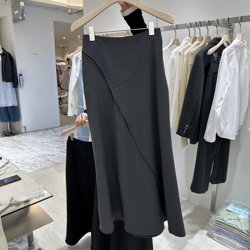 HAUTTE-P韓國直郵女裝新款職業真品推薦時尚人氣熱賣長裙HAUTTE長裙圖色1墨色