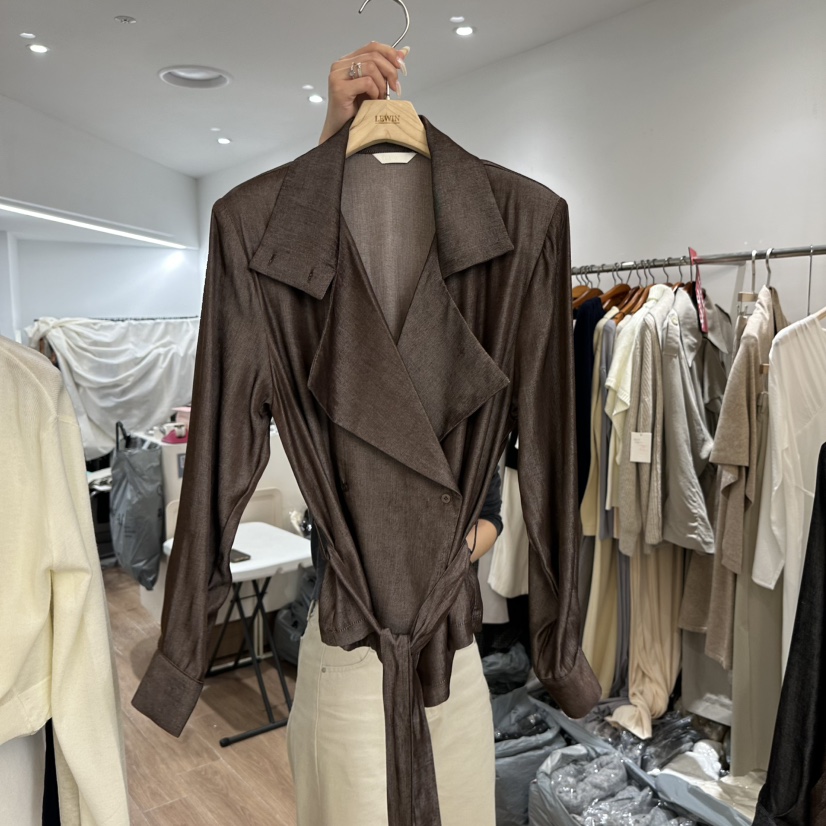 LEWIN東大門直郵女裝新款熱賣真品26春夏休閑推薦襯衫蕾絲衫LEWIN襯衫/蕾絲衫圖色1